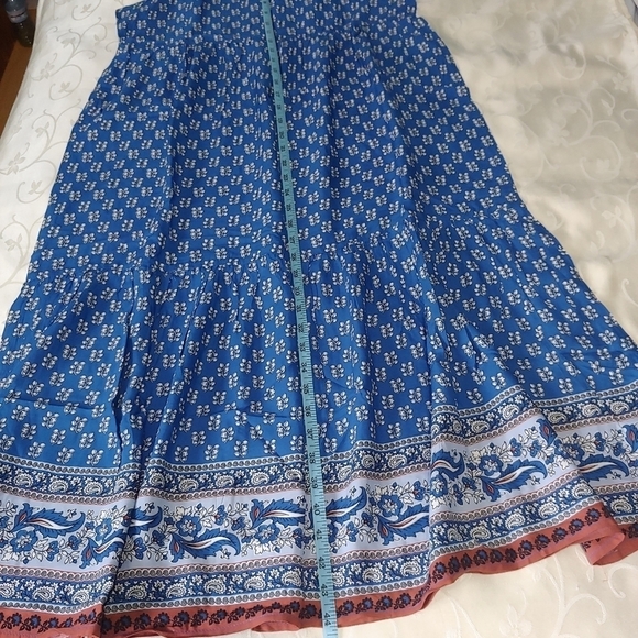 BEACH Lunch Lounge Tiered Ruffle Mini Dress in Athen Blue - Picture 13 of 13